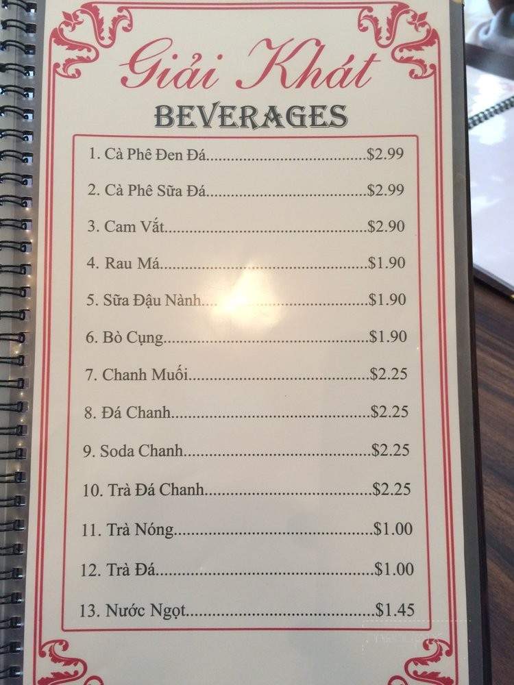 Pho 89 - Lawrenceville, GA menu_pic