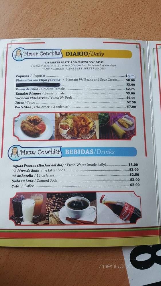 /250283651/Mama-Conchita-Menu-Fairfield-CA - Fairfield, CA