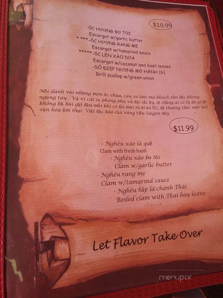 Ga Bistro - Garden Grove, CA menu_pic