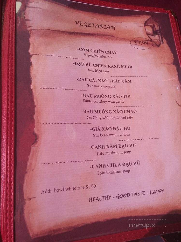 Ga Bistro - Garden Grove, CA menu_pic