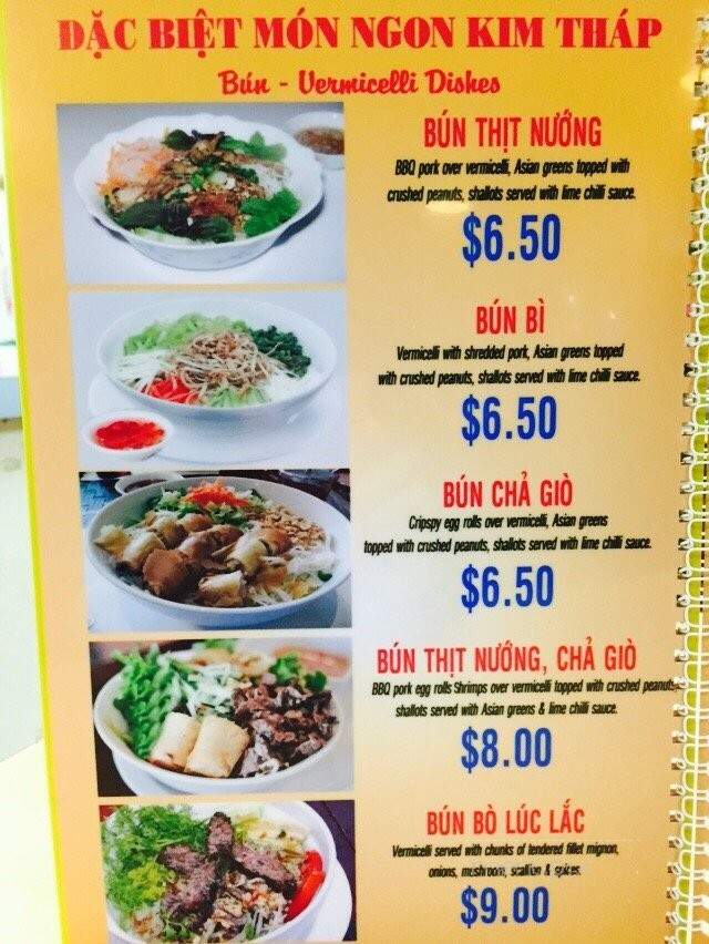 Quan Kim Thap - Westminster, CA menu_pic