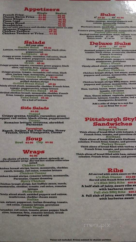 Fresco - Jamestown, NY menu_pic