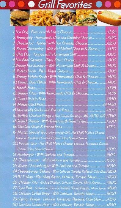 Breezy Dogs Shakes & More - Rockaway Park, NY menu_pic
