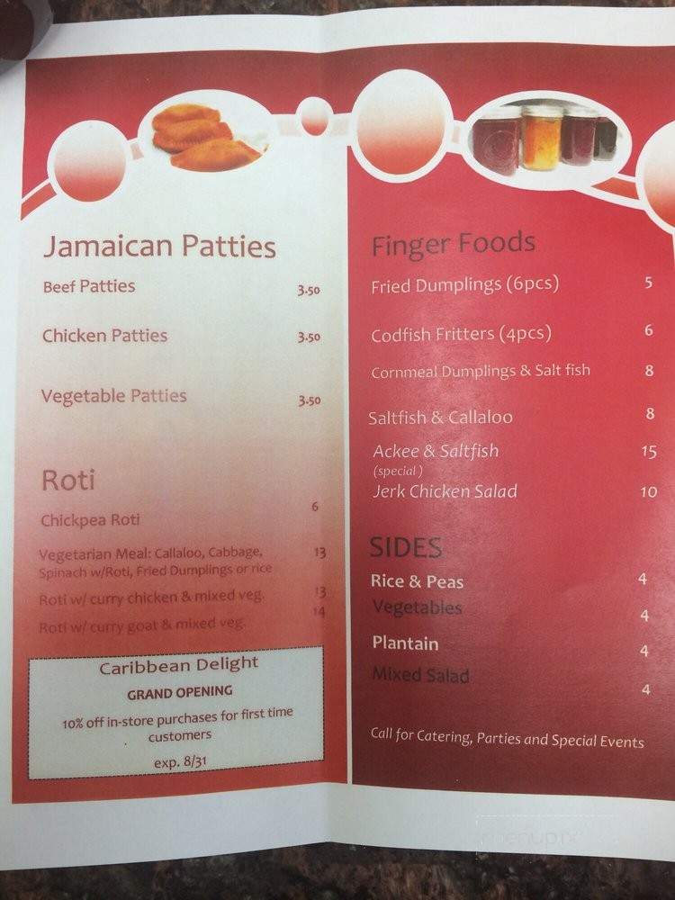 Caribbean Delight - Franklin Park, NJ menu_pic