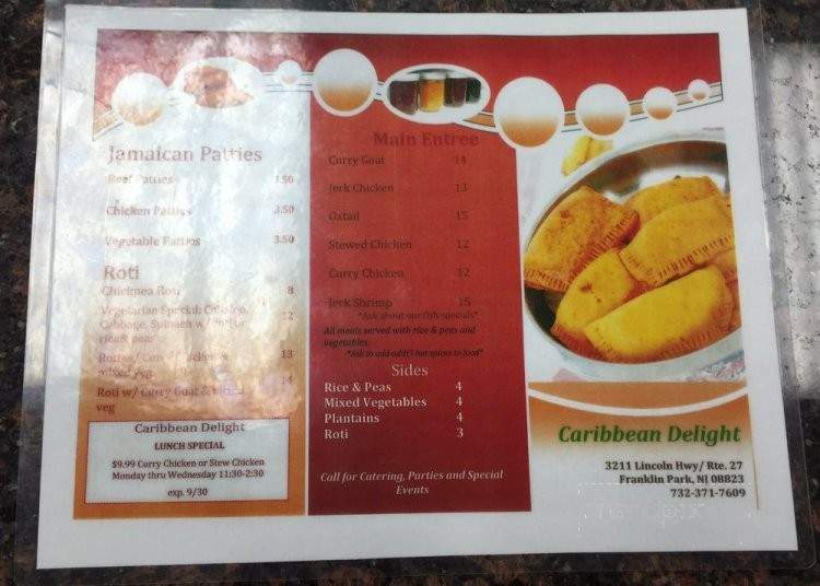 Caribbean Delight - Franklin Park, NJ menu_pic