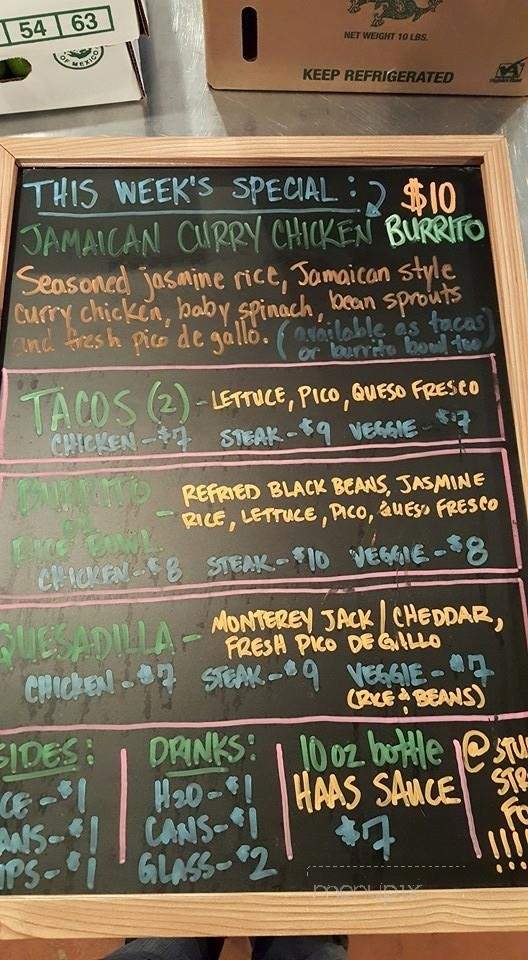 STUFT- Not Your Average Street Food - Downtown, VA menu_pic