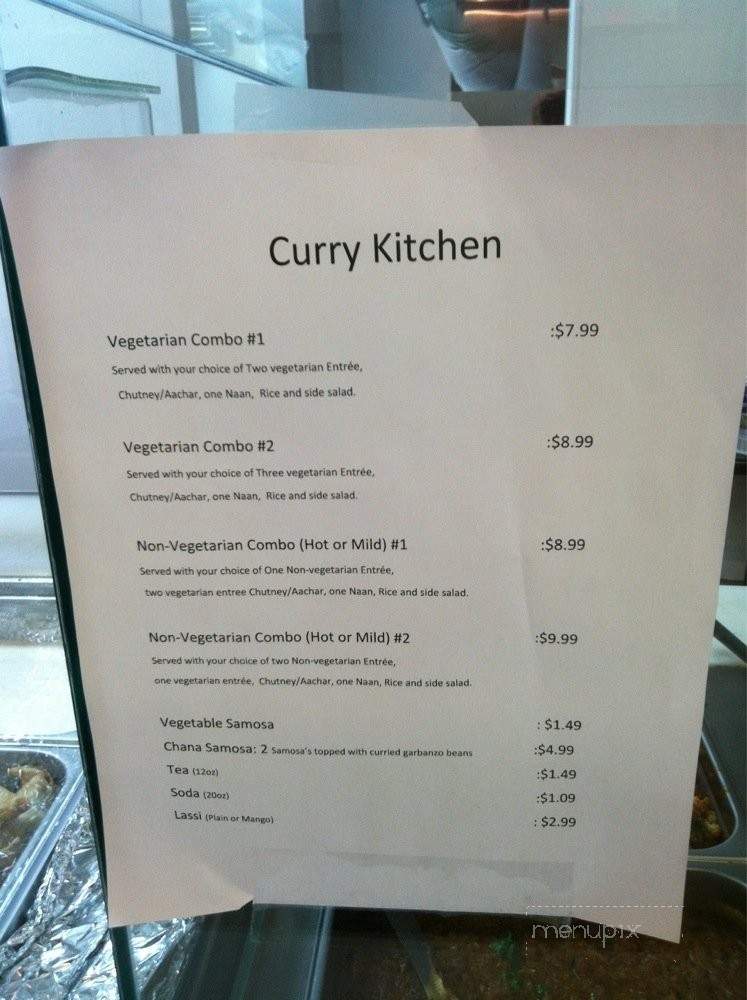 Curry Kitchen - Lompoc, CA menu_pic