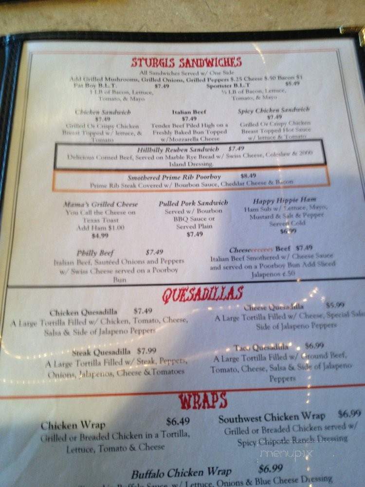 Whiskeys Rockton Inn - Rockton, IL menu_pic