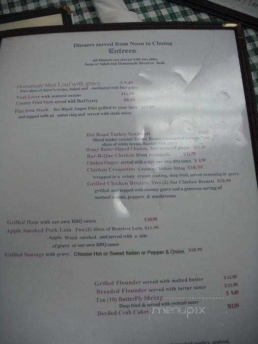 The Country Crock Restaurant - Williamstown, NJ menu_pic