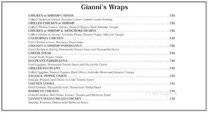 Santello's - Richmond Hill, GA menu_pic