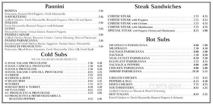 Santello's - Richmond Hill, GA menu_pic