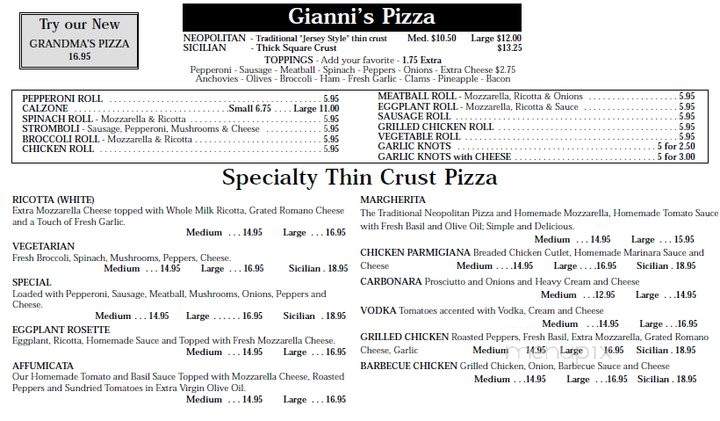 Santello's - Richmond Hill, GA menu_pic