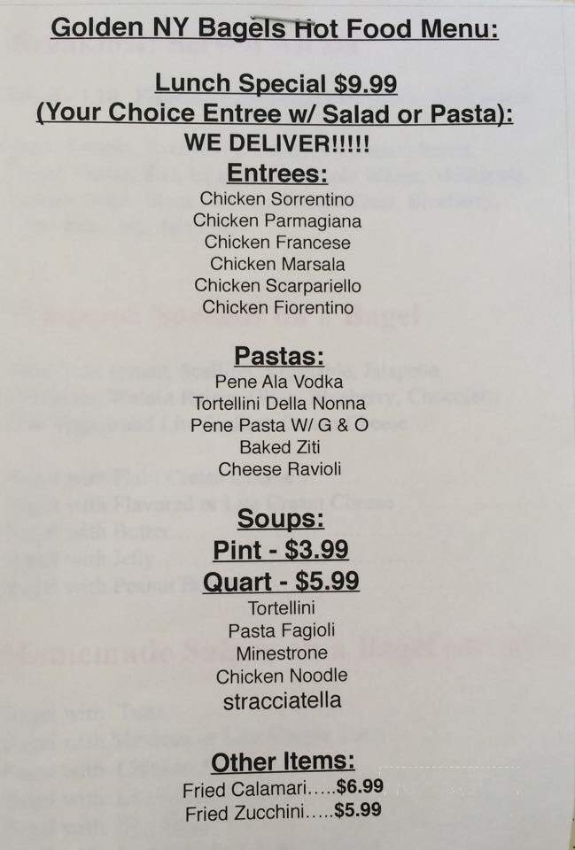 Sammy's New York Bagels - New Rochelle, NY menu_pic