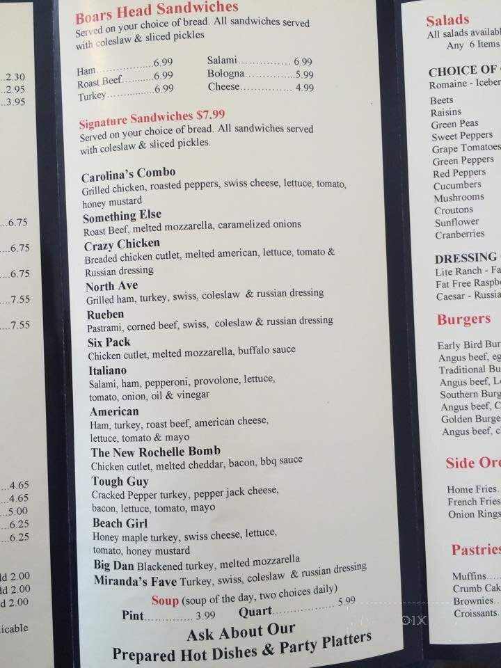 Sammy's New York Bagels - New Rochelle, NY menu_pic