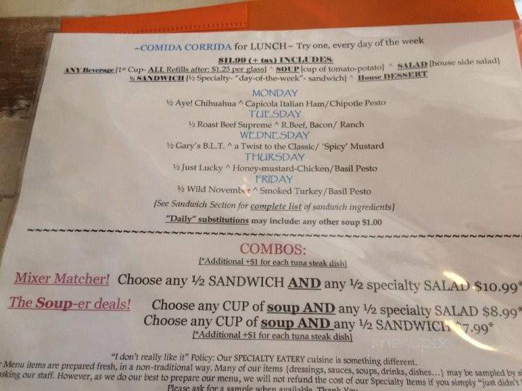 inni HEART - El Paso, TX menu_pic