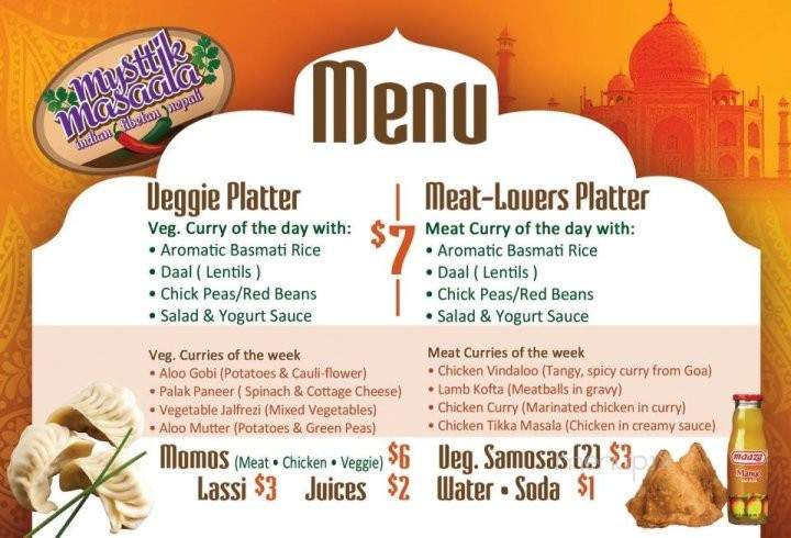 Mysttik Masaala - New York, NY menu_pic