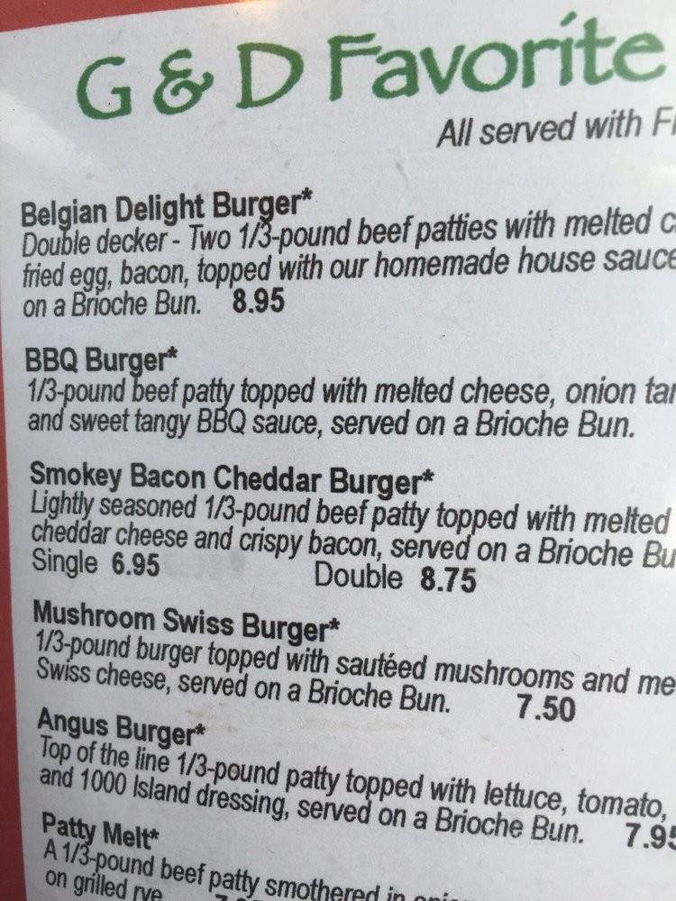 Belgian Delight - Brussels, WI menu_pic