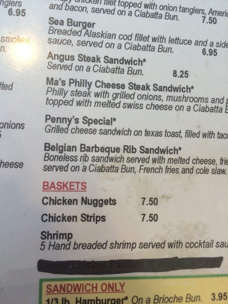 Belgian Delight - Brussels, WI menu_pic