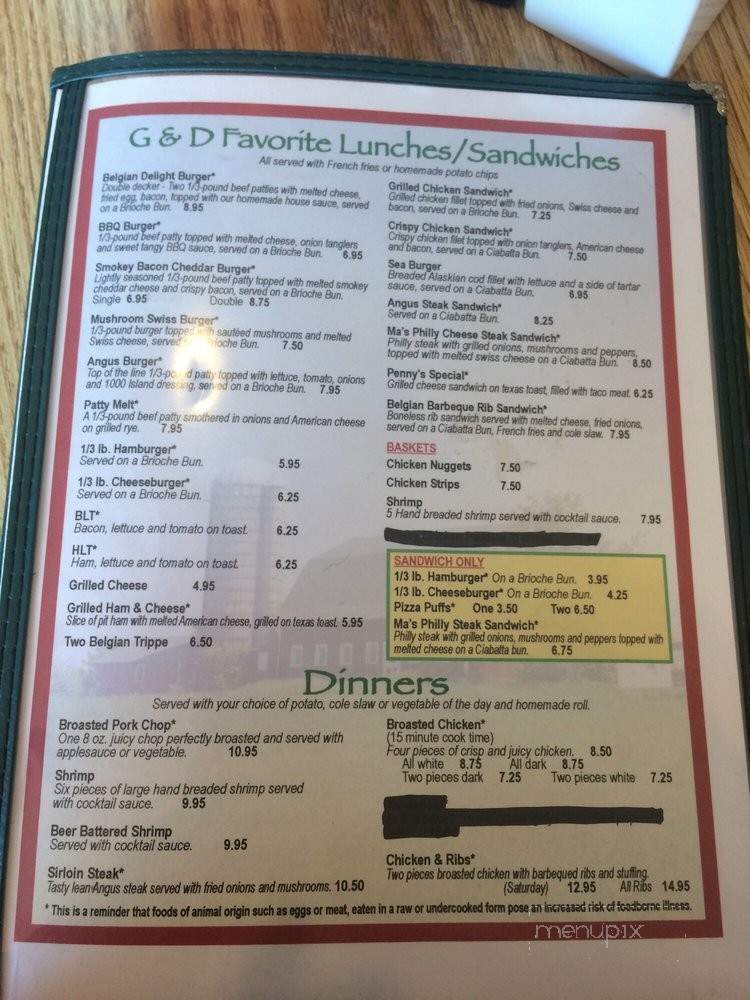 Belgian Delight - Brussels, WI menu_pic