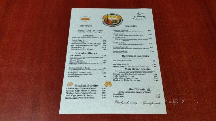 Isla Bonita - Bethel Island, CA menu_pic