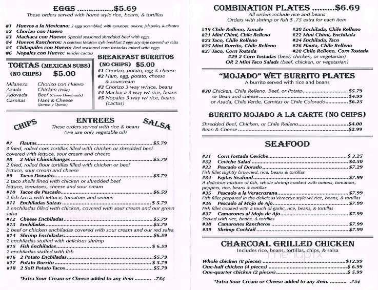El Maya - Prescott Valley, AZ menu_pic