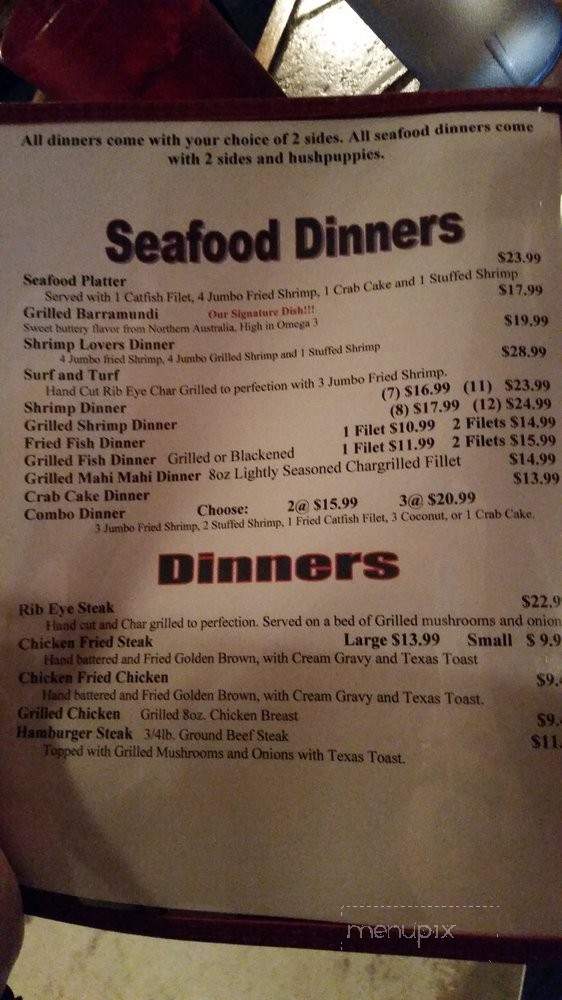 The Crab Trap Bar & Grill - Bay City, TX menu_pic