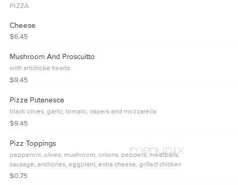 Adams Morgan Spaghetti Garden - Washington, DC menu_pic