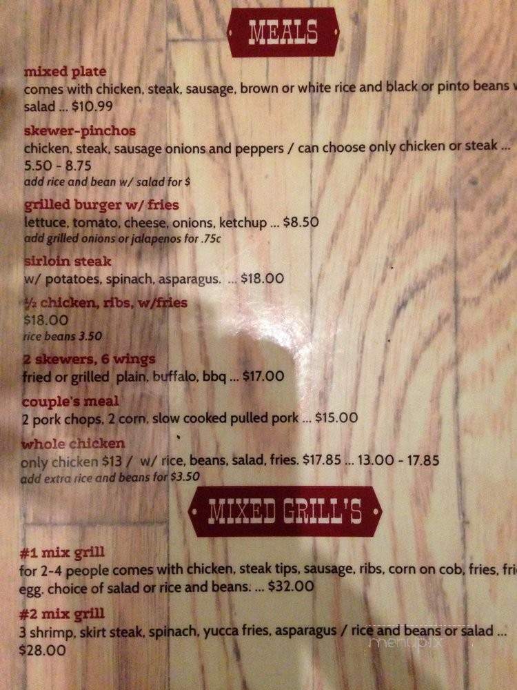 Brazzas & Charcoal - East Haven, CT menu_pic