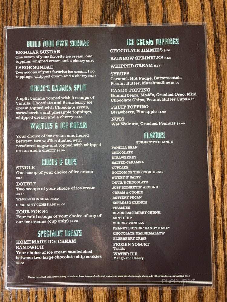 The Weldon Soda Fountain - Glenside, PA menu_pic