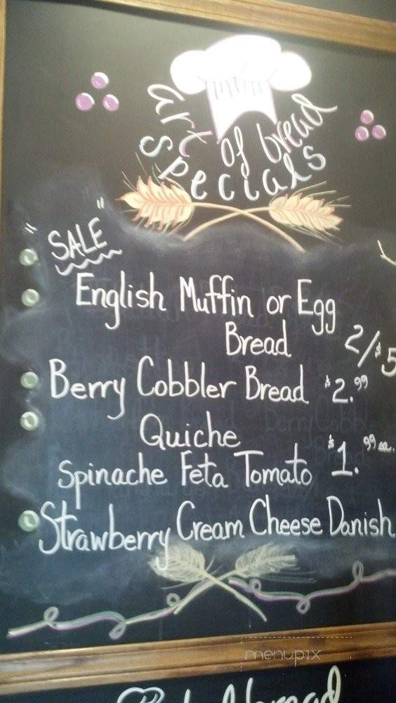 Art Of Bread - Livonia, MI menu_pic