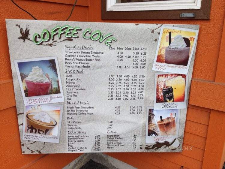 Coffee Cove - Tacoma, WA menu_pic