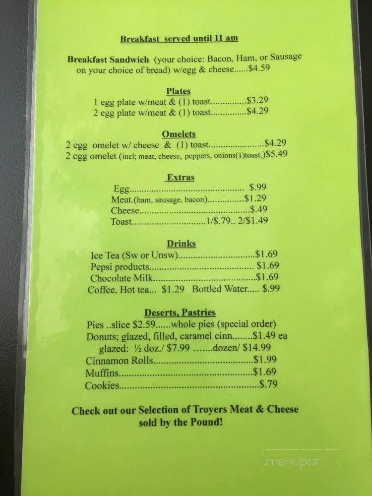 The Dutch Oven - Hillsville, VA menu_pic