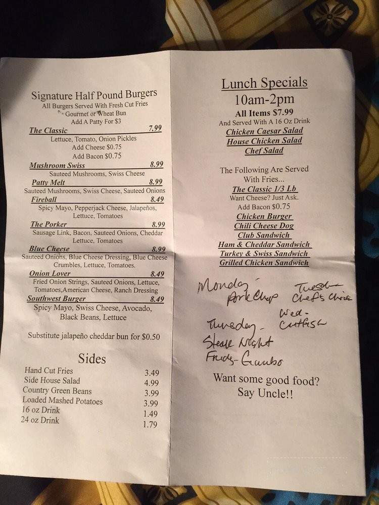 /250138592/Uncle-Charlies-Kitchen-Menu-Houston-TX - Houston, TX