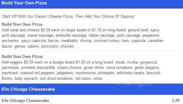 Bonzai Beach Club - Grand Island, NE menu_pic