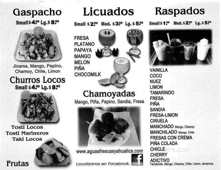 Aguas Frescas Yahualica - Long Beach, CA menu_pic