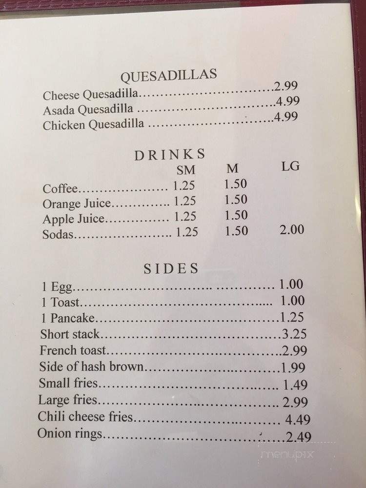 Betty's Diner - Los Angeles, CA menu_pic