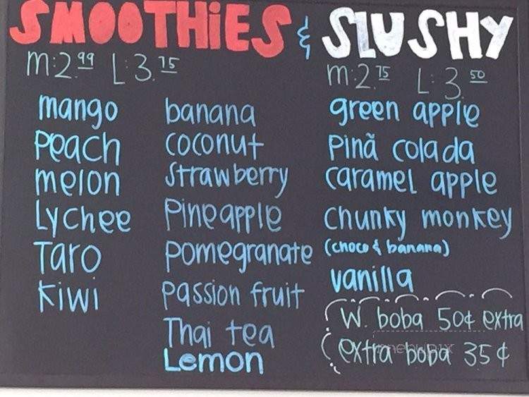 House Of Boba - Los Angeles, CA menu_pic