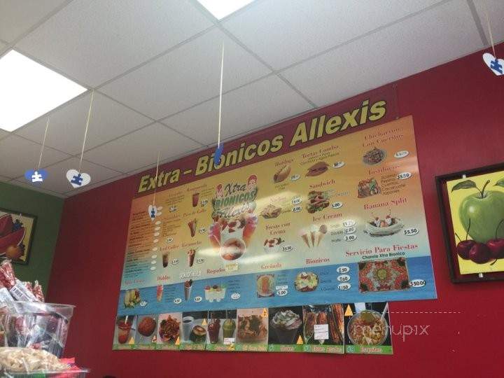Xtra Bionicos Allexis - Los Angeles, CA menu_pic