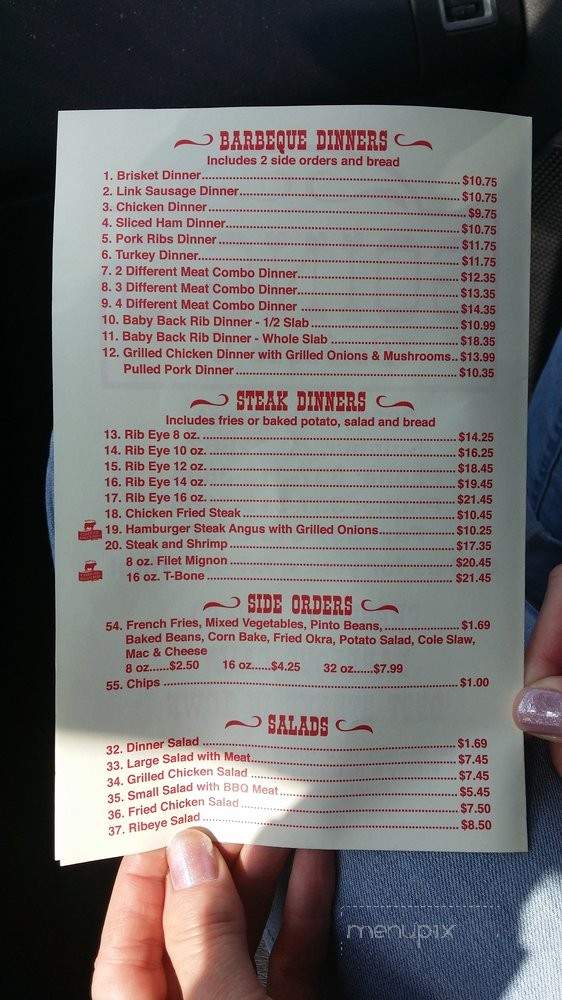 Going's Bar-b-que - Sulphur, LA menu_pic