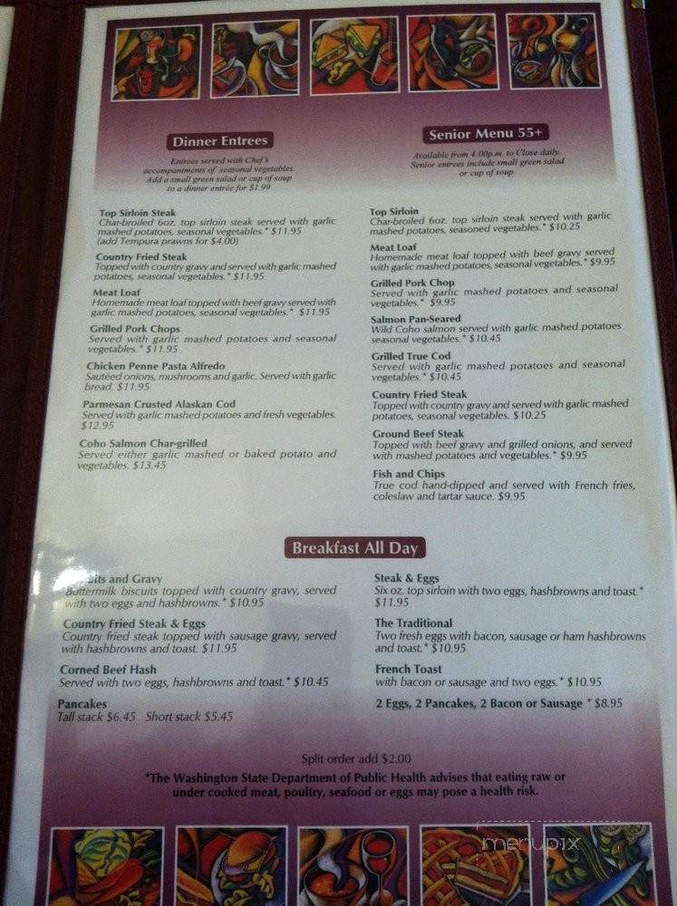 New Country Grill - Stanwood, WA menu_pic