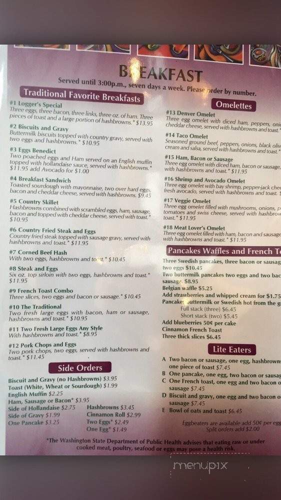 New Country Grill - Stanwood, WA menu_pic