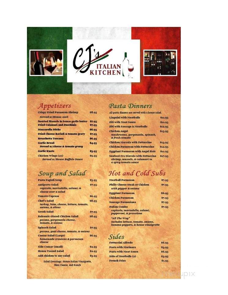CJ's Italian Kitchen - Longwood, FL menu_pic