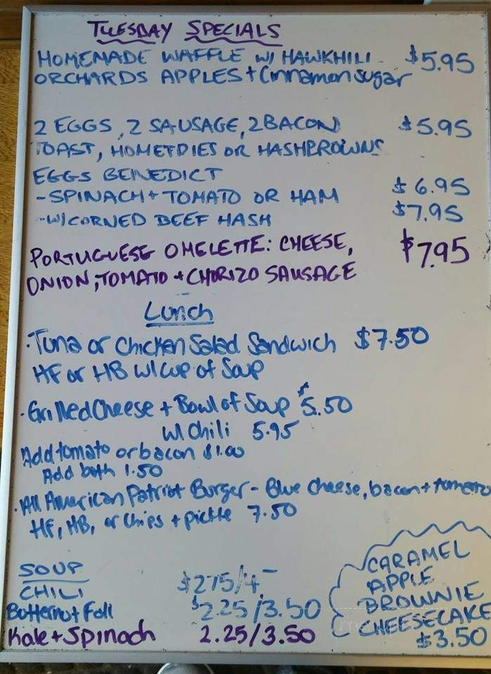 Schultzy's Place - Sutton, MA menu_pic