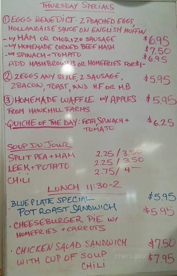Schultzy's Place - Sutton, MA menu_pic