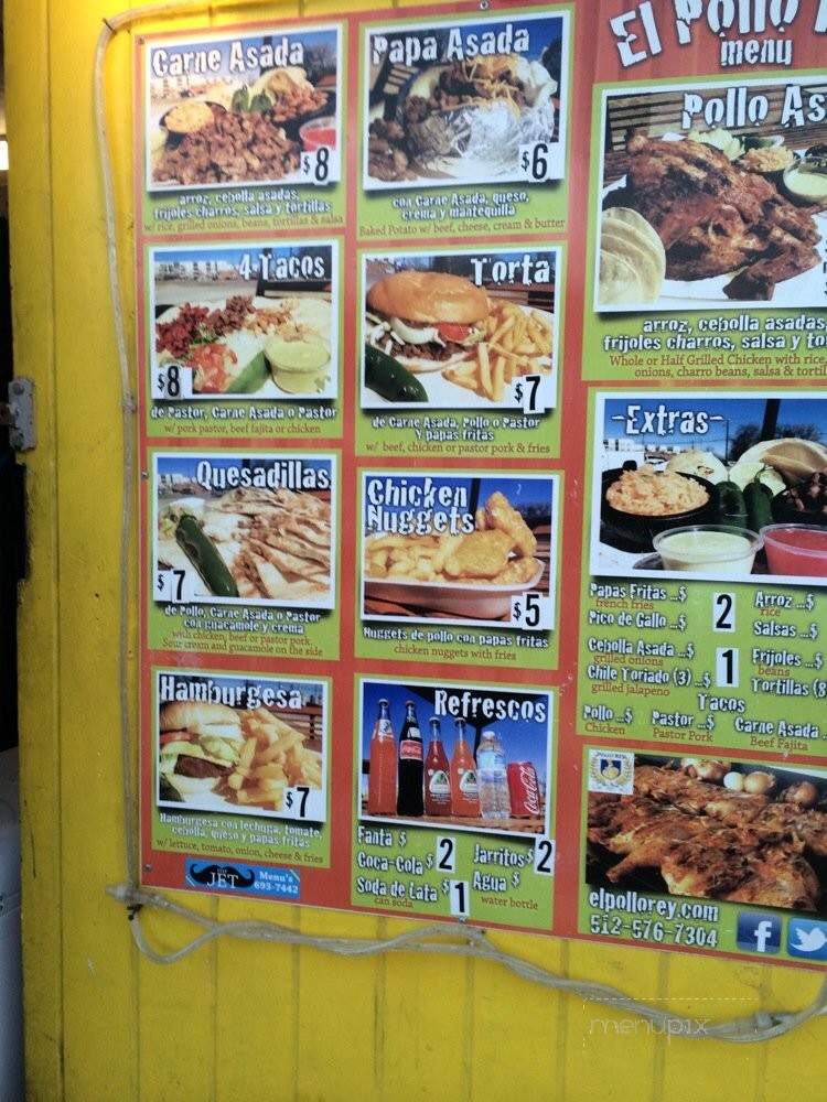 El Pollo Rey - Austin, TX menu_pic