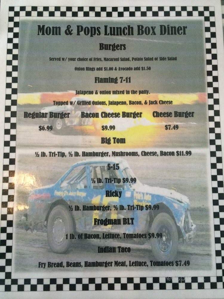 Lunch Box Diner - Porterville, CA menu_pic