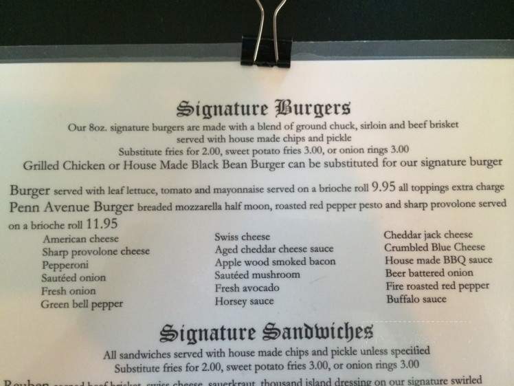 The Tavern On Penn - West Lawn, PA menu_pic
