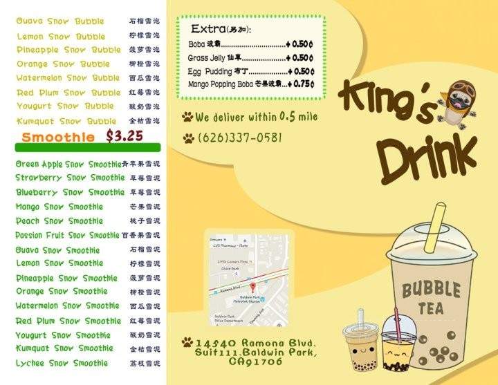 King's Food & Drinks - Baldwin Park, CA menu_pic