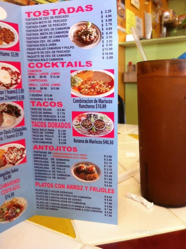 El Oasis De Ensenada - La Puente, CA menu_pic