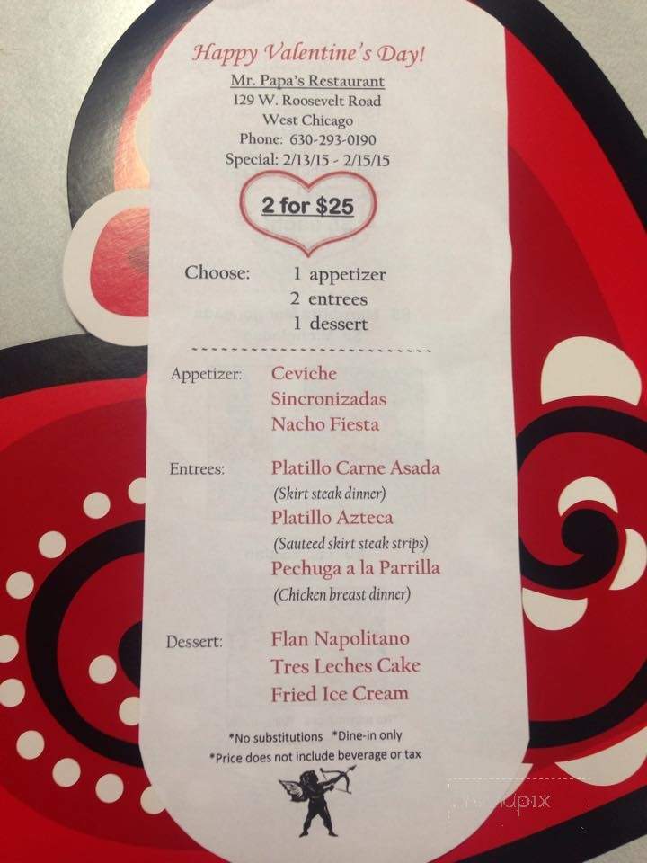 Mr. Papas - West Chicago, IL menu_pic
